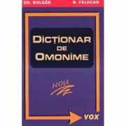 Dictionar de omonime de buzunar - Nicolae Felecan